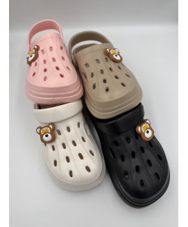 Крокси жіночі з ведмедиком 